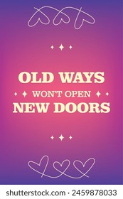 Colorful gradient background with motivational trust text Vector illustration