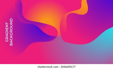 Fondo de degradado colorido. Es perfecto para diseño de pancartas y publicaciones en medios sociales.