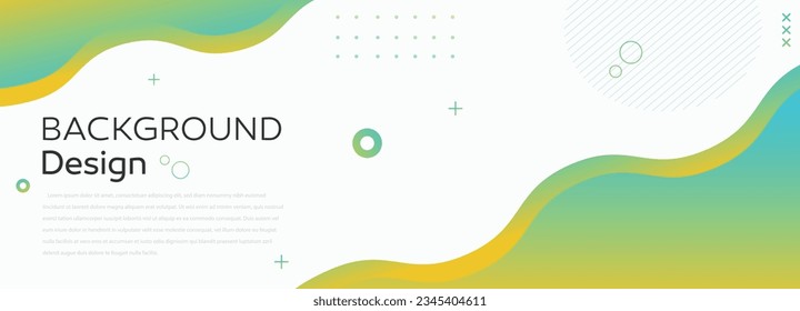 Colorful Gradient Background with Shapes. backgrounds banner with  yellow green gradient color