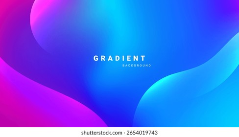 Plano de fundo gradiente colorido com formas fluidas suaves