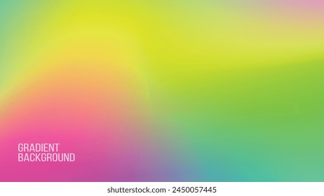 colorful gradient background. smoothly transitions between various vibrant hues, including pink, yellow, green. Modern bright color abstract pattern background. Soft color gradients