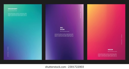 Colorful gradient background template copy space. Suitable for poster, banner, flyer, brochure, leaflet, pamphlet, or booklet