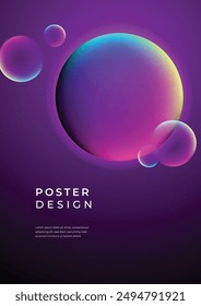 Colorful gradient background template copy space poster. Colour gradation backdrop for poster, banner, flyer, brochure, leaflet, pamphlet, or cover.