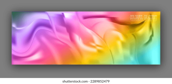 Colorful gradient background. Template for poster, banner, interior, web design and creative ideas