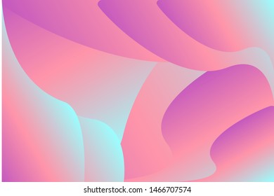 Colorful gradient background template vector design, with  abstract fluid shapes