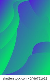 Colorful gradient background template vector design, with  abstract fluid shapes