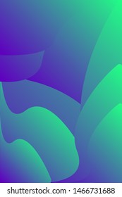 Colorful gradient background template vector design, with  abstract fluid shapes
