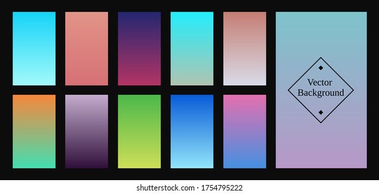 Colorful gradient background. Vector illustration
