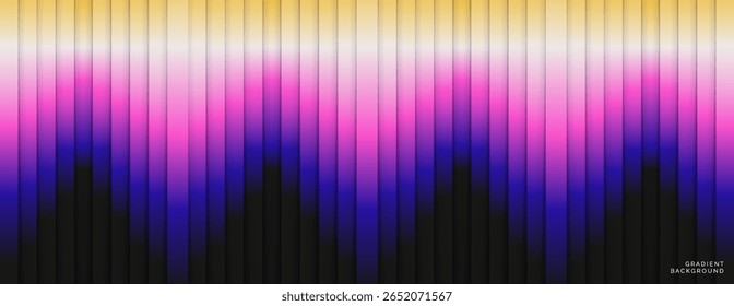 Colorful gradient background with vertical stripes in shades of pink, purple, blue, and black. Modern, vibrant design perfect for digital projects, posters, or presentations.