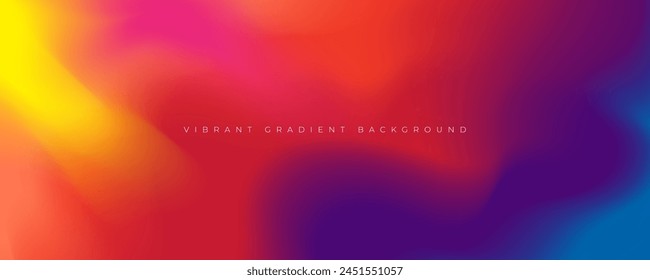 Colorful gradient background vibran color design vector