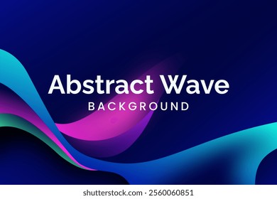 Colorful Gradient Background Wave design with a futuristic feel, great for technology or digital marketing themes