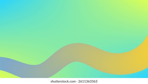 Colorful gradient background with wavy lines. fluid Abstract vector illustration.