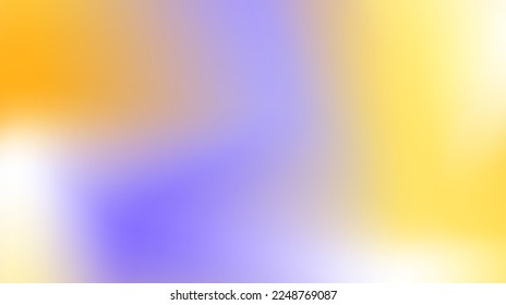 Colorful gradient background. Yellow, purple, orange wallpaper. Pastel blurred surface. Soft spring lavender color texture. Abstract vector 