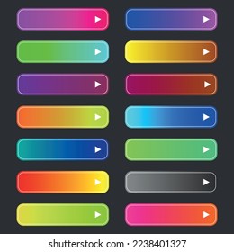 Fondo de degradado colorido para los botones del sitio web