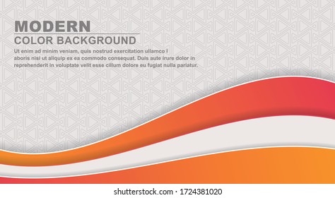 Colorful gradient banners with geometric textures and abstract wave