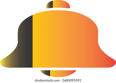 Colorful Gradient Bell Icon with Abstract Design – Modern Vector Illustration