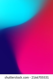 Colorful gradient blur abstract background vector. Bright aura art shape texture pattern. Soft smooth vibrant color effect wallpaper. Fresh paint flow element, defocus graphic backdrop illustration.