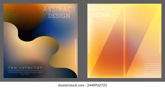 Degradado colorido con desenfoque. Plantilla para la portada de un catálogo, folleto, folleto, póster, banner. La página de título de la edición impresa