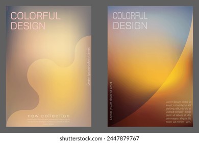 Degradado colorido con desenfoque. Plantilla para la portada de un catálogo, folleto, folleto, póster, Anuncio. La página de título de la edición impresa