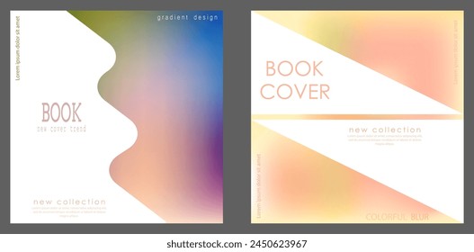 Colorful gradient with blur. Template for the cover of a catalog, brochure, booklet, poster, banner. The title page of the printed edition