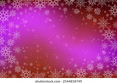 Fundo de Natal colorido turvo gradiente. Fundo de gradiente com flocos de neve. EPS 10