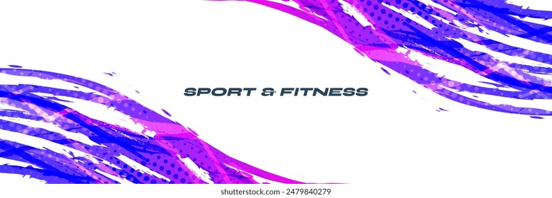 Colorful Gradient Brush Background with Halftone Effect. Abstract Dynamic Background for Sports or Fitness Event Design