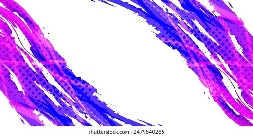 Colorful Gradient Brush Background with Halftone Effect. Abstract Dynamic Background for Sports or Fitness Event Design