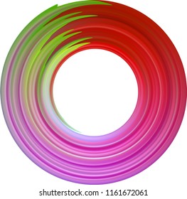 Farbverlauf-Pinselstrich. Spektrumpalette für Design. Vektorhintergrund.  