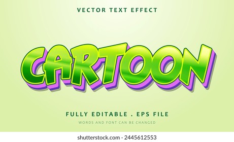 Colorful Gradient Cartoon Editable Text Effect Design. Effect Saved In Graphic Style
