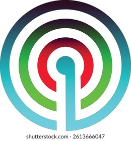 Colorful Gradient Circle Logo Design