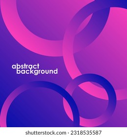 Círculos de gradiente coloridos con solapados. Ilustración del vector