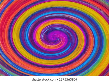 Colorful Gradient Circular Swirl Design Art. Swirl. Seamless Pattern. Geometry. Vector Illustration Graphic Design.