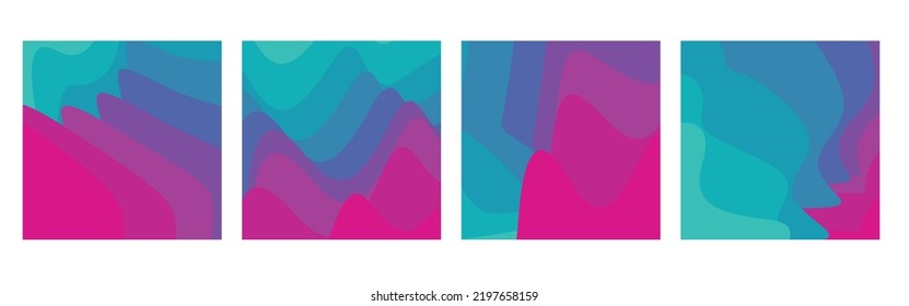 Fondo colorido de la colección de degradados. Color suave a la moda, vector de pantalla moderna, fondo natural. ilustración para diseño gráfico, banner, afiche, aplicación móvil, portada dinámica, borrosa Resumen brillante