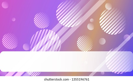 Colorful Gradient Color Background with Line, Circle. Wallpaper. For Brochure, Banner, Wallpaper, Mobile Screen. Vector Illustration