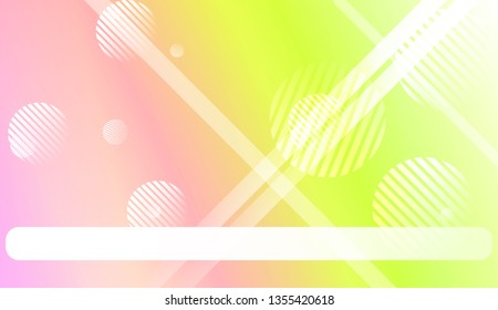 Colorful Gradient Color Background with Line, Circle. Wallpaper. For Your Bright Website Pattern, Banner Header. Vector Illustration