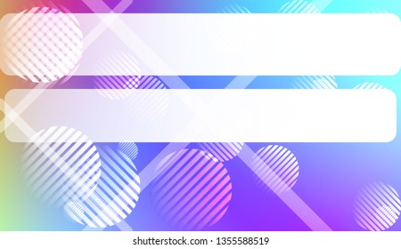 Colorful Gradient Color Background with Line, Circle. Wallpaper. For Your Bright Website Pattern, Banner Header. Vector Illustration