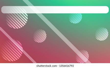 Colorful Gradient Color Background with Line, Circle. Wallpaper. For Greeting Card, Flyer, Poster, Brochure, Banner Calendar. Vector Illustration