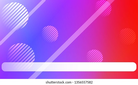 Colorful Gradient Color Background with Line, Circle. Wallpaper. For Bright Website Banner, Invitation Card, Scree Wallpaper. Vector Illustration