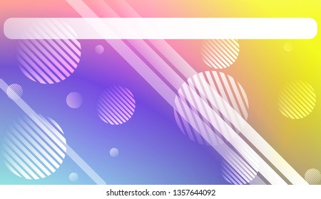 Colorful Gradient Color Background with Line, Circle. Wallpaper. For Bright Website Banner, Invitation Card, Scree Wallpaper. Vector Illustration