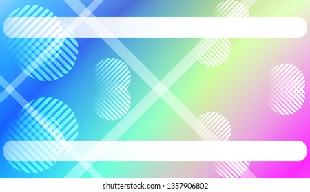 Colorful Gradient Color Background with Line, Circle. Wallpaper. For Bright Website Banner, Invitation Card, Scree Wallpaper. Vector Illustration