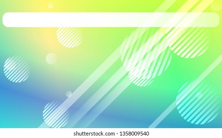 Colorful Gradient Color Background with Line, Circle. Wallpaper. For Your Bright Website Pattern, Banner Header. Vector Illustration