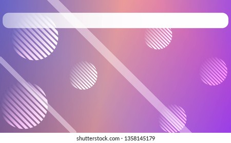 Colorful Gradient Color Background with Line, Circle. Wallpaper. For Brochure, Banner, Wallpaper, Mobile Screen. Vector Illustration