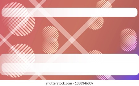 Colorful Gradient Color Background with Line, Circle. Wallpaper. For Greeting Card, Flyer, Poster, Brochure, Banner Calendar. Vector Illustration