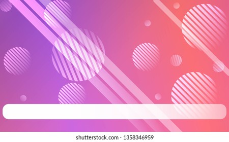 Colorful Gradient Color Background with Line, Circle. Wallpaper. For Greeting Card, Flyer, Poster, Brochure, Banner Calendar. Vector Illustration