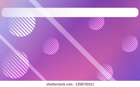 Colorful Gradient Color Background with Line, Circle. Wallpaper. For Greeting Card, Flyer, Poster, Brochure, Banner Calendar. Vector Illustration