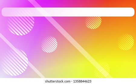 Colorful Gradient Color Background with Line, Circle. Wallpaper. For Bright Website Banner, Invitation Card, Scree Wallpaper. Vector Illustration