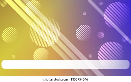 Colorful Gradient Color Background with Line, Circle. Wallpaper. For Greeting Card, Flyer, Poster, Brochure, Banner Calendar. Vector Illustration