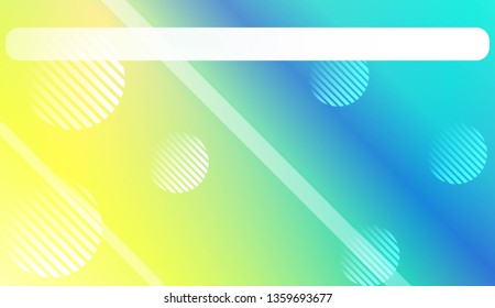 Colorful Gradient Color Background with Line, Circle. Wallpaper. For Your Bright Website Pattern, Banner Header. Vector Illustration