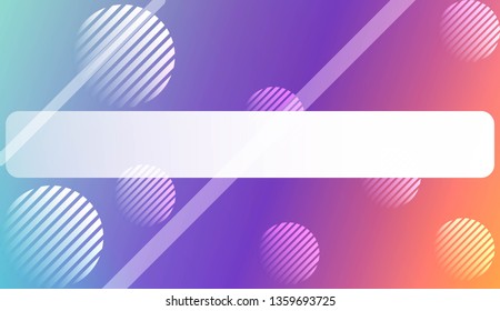 Colorful Gradient Color Background with Line, Circle. Wallpaper. For Your Bright Website Pattern, Banner Header. Vector Illustration