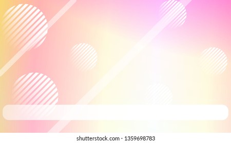 Colorful Gradient Color Background with Line, Circle. Wallpaper. For Your Bright Website Pattern, Banner Header. Vector Illustration